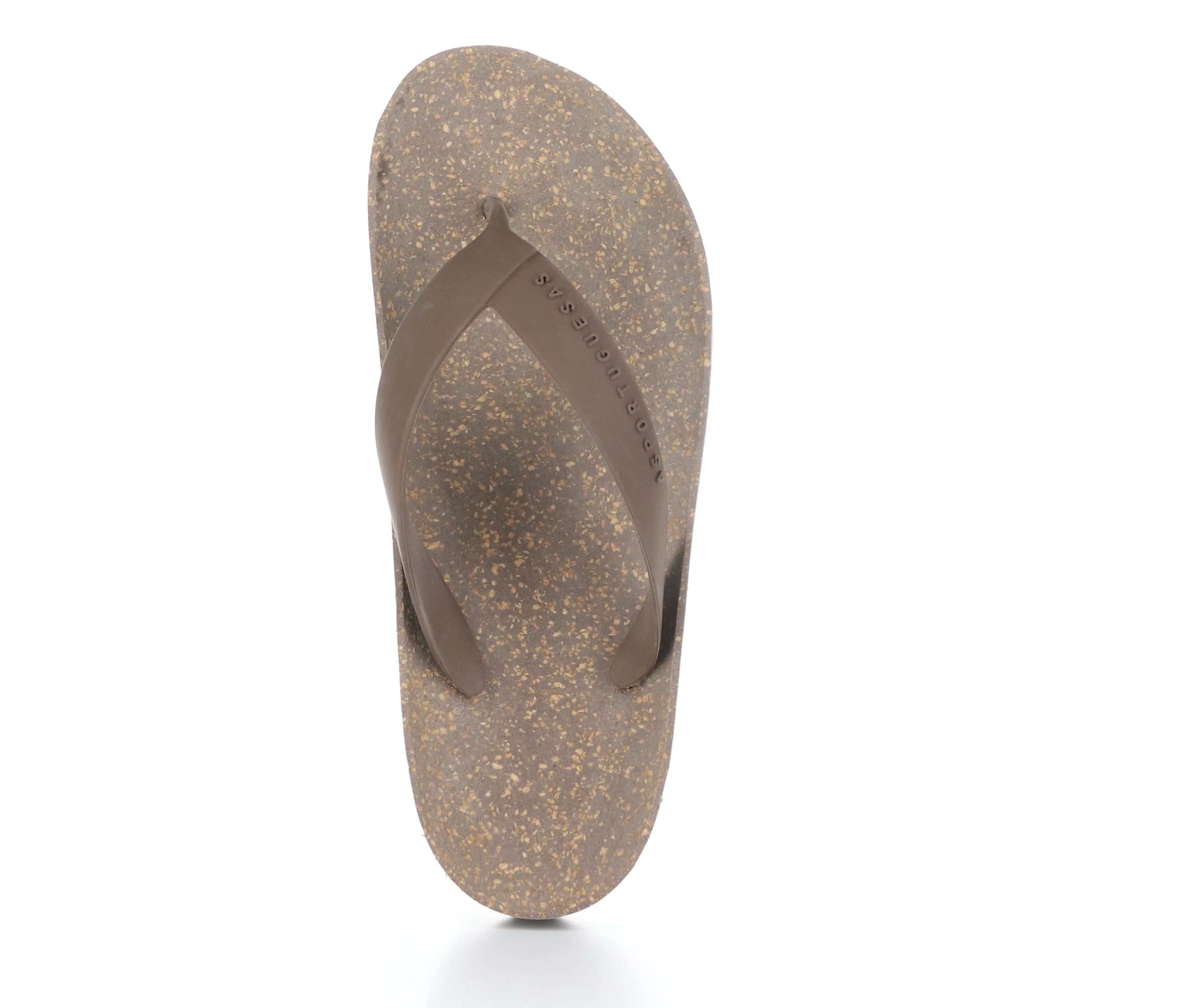 FEEL_L Brown Rubber Strap Casual Flip-Flops
