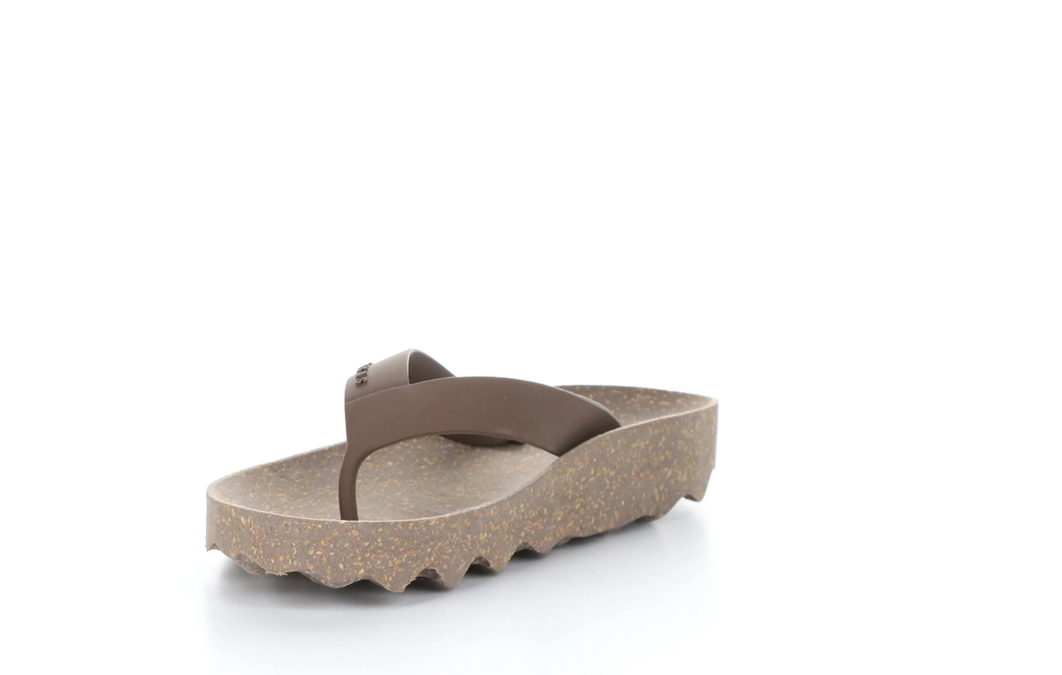 FEEL_L Brown Rubber Strap Casual Flip-Flops