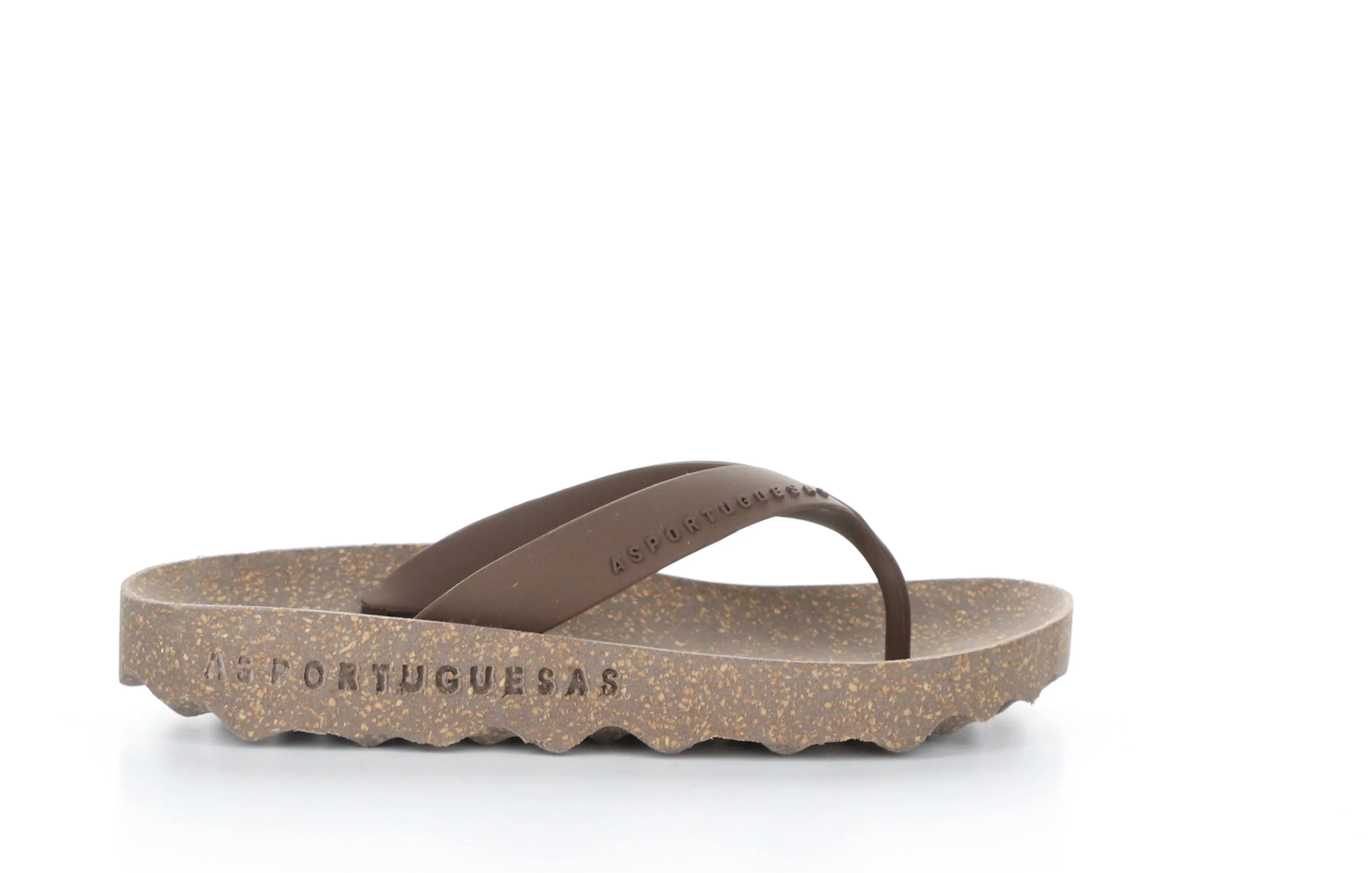 FEEL_L Brown Rubber Strap Casual Flip-Flops