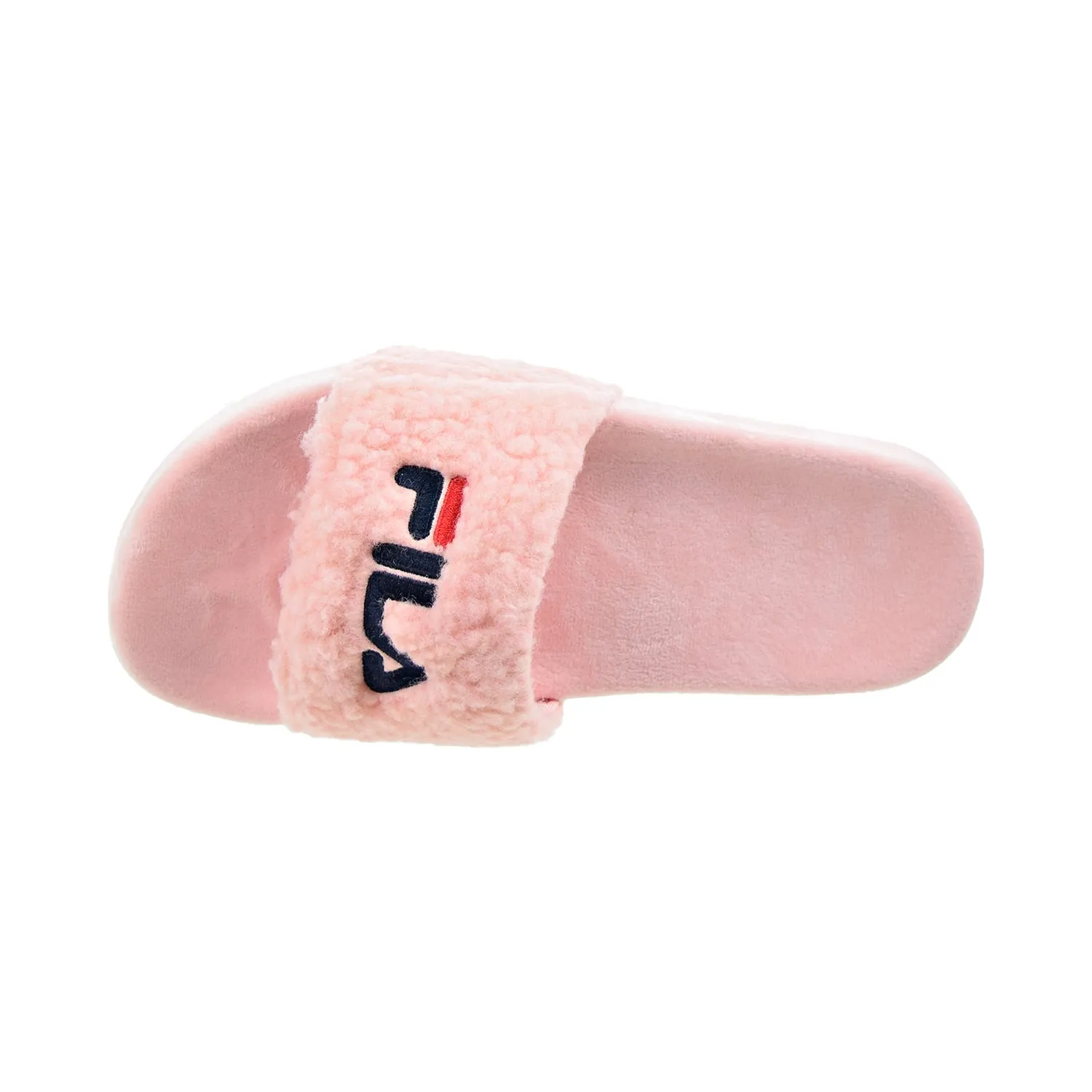 Fila Fuzzy Drifter Women's Slide Sandals Pink-Navy-Red