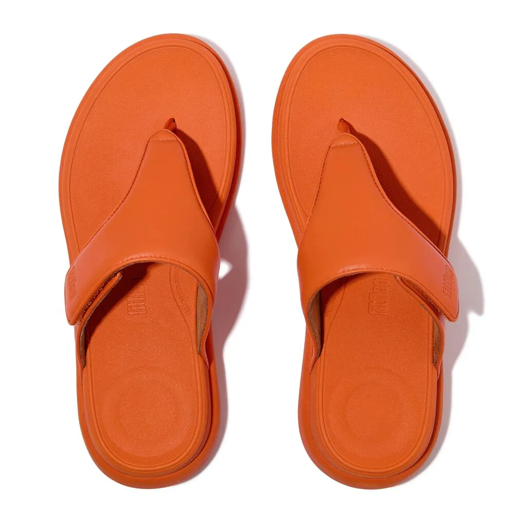 FitFlop F-Mode Go Adjustable Flatform Sandals - Satsuma