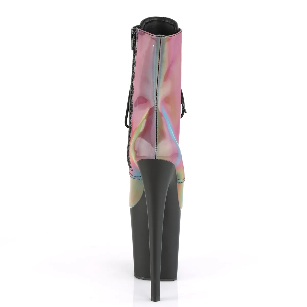 FLAMINGO-1020REFL 8 Inch Heel Rainbow  Stripper Platforms High Heels