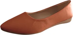 Flat Shoes for Women Pointed Toe Ballet Flats Comfort Slip On Loafers Business Casual Shoes Flat Dress Shoes