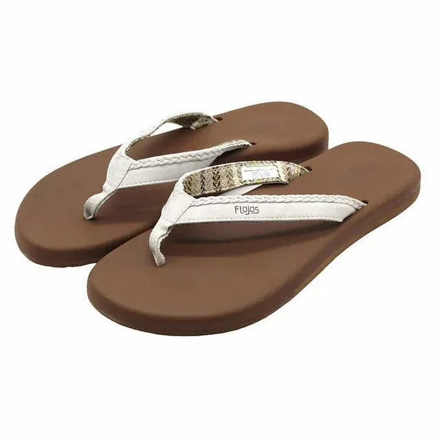 Flojos Women's Slipppers Ivory Tan Multi Itm./Art.1676577