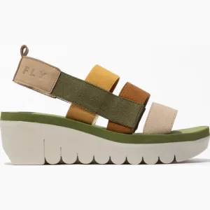 Fly London Women's YERE847FLY Strappy Sandals Cloud Beige