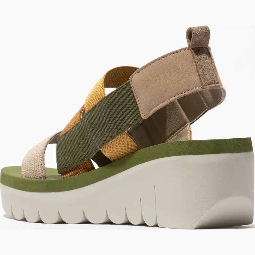 Fly London Women's YERE847FLY Strappy Sandals Cloud Beige