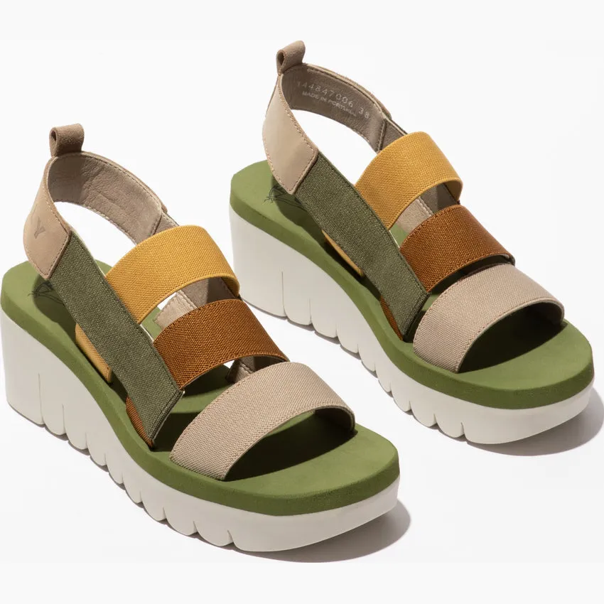 Fly London Women's YERE847FLY Strappy Sandals Cloud Beige