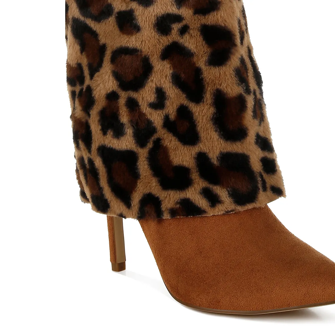 Fold-Over Calf-High Boots