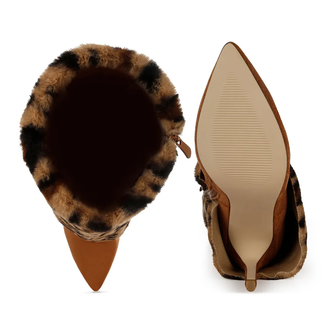 Fold-Over Calf-High Boots