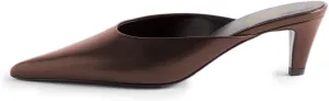 FOWT Women Pointed Toe Slip On Soft Insole Mules Kitten Heel Slip On Summer Casual Shoes Size 4-16 US