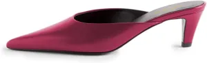 FOWT Women Pointed Toe Slip On Soft Insole Mules Kitten Heel Slip On Summer Casual Shoes Size 4-16 US