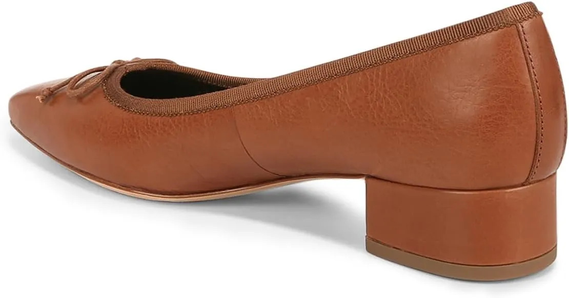 FOWT Women Square Toe Slip On Bowknot Pumps Retro Block Low Heel Moccasins Comfy Daily Casual Shopping Outdoor Street Dress Shoes Size 4-16 US