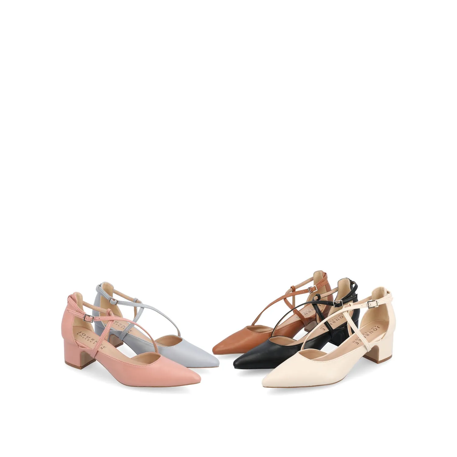 GALVINN LOW BLOCK HEELS IN WIDE