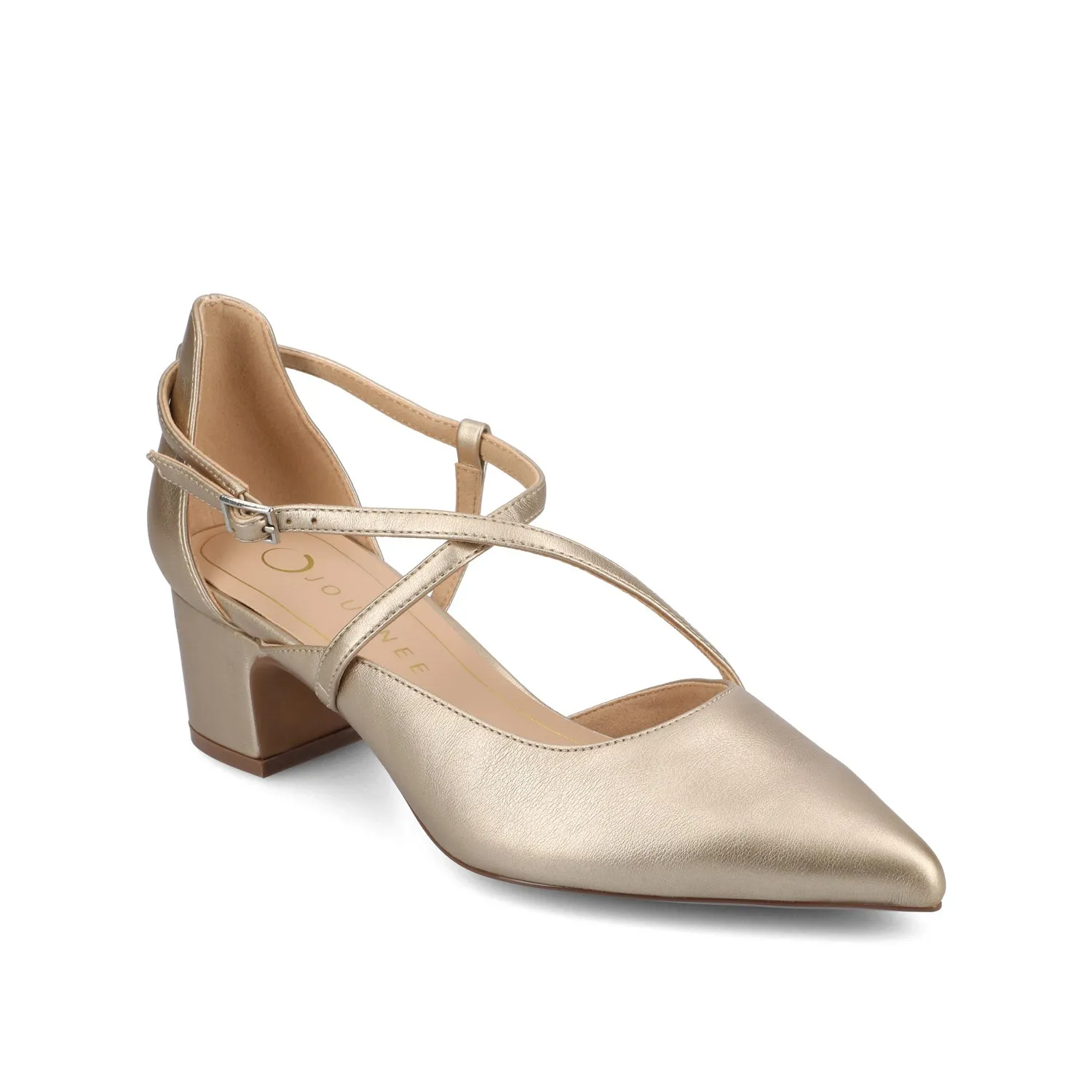 GALVINN LOW BLOCK HEELS IN WIDE