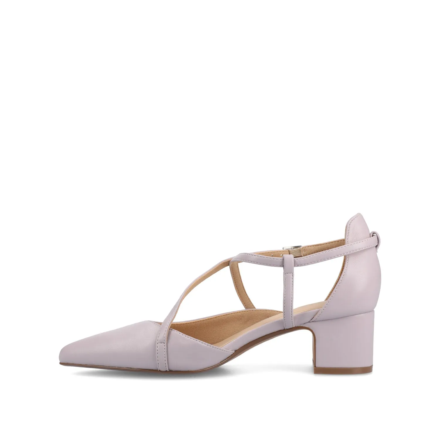 GALVINN LOW BLOCK HEELS IN WIDE