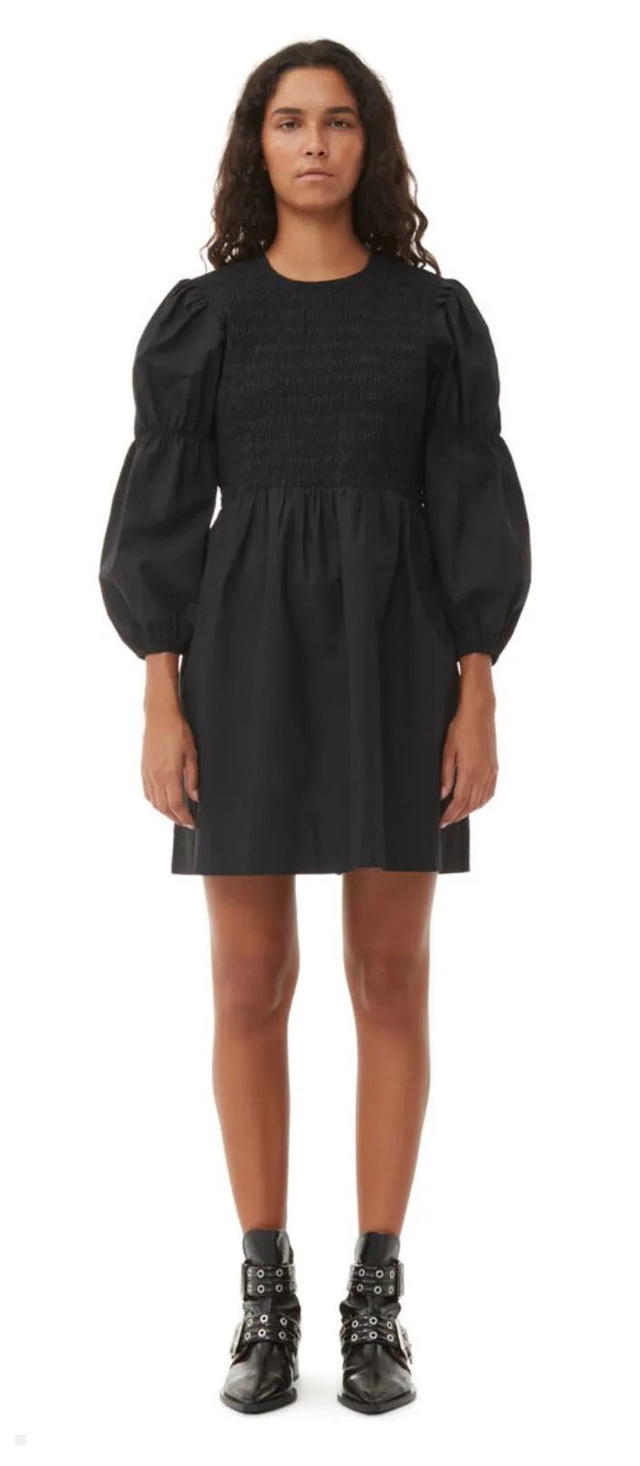Ganni Chunky Buckle Open Cut Boots