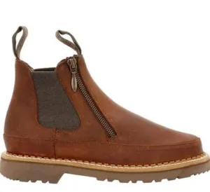 Georgia Boot Women's Side Zip 5" Slip Resistant Chelsea Romeo Boot