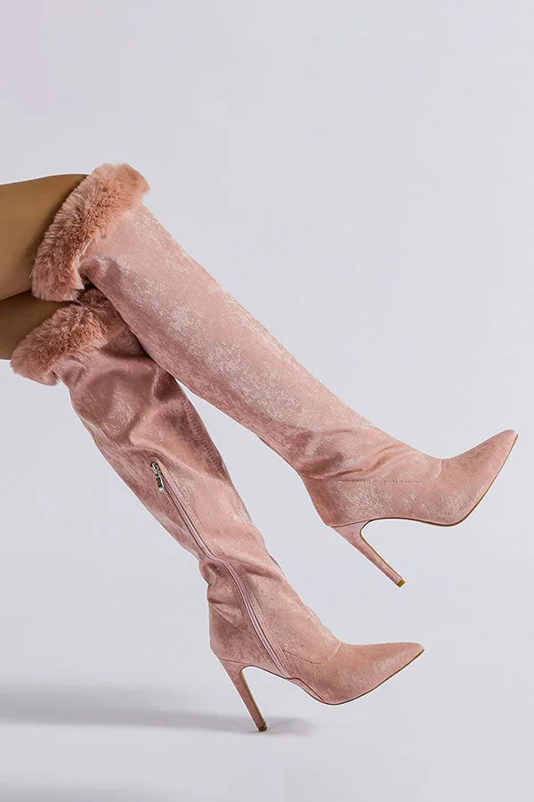 Gilding Boho Fluffy Boots