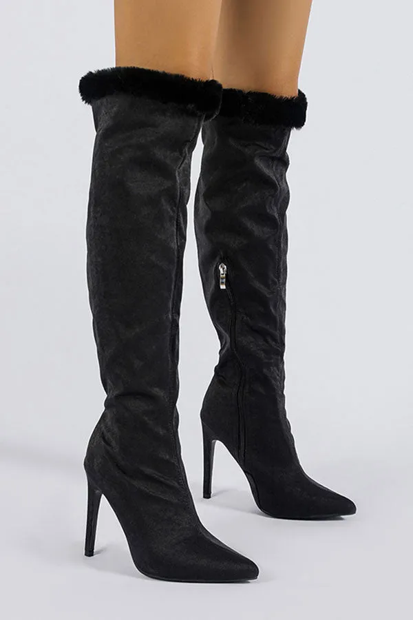 Gilding Boho Fluffy Boots