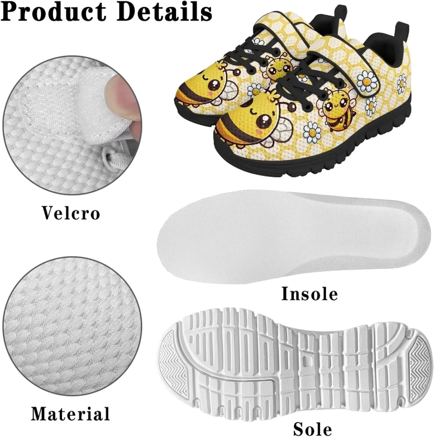 Girls Cute Sneakers Single Buckle Athletic Shoes Breathable Mesh Sneaker for Running Tennis Walking US 11-2.5