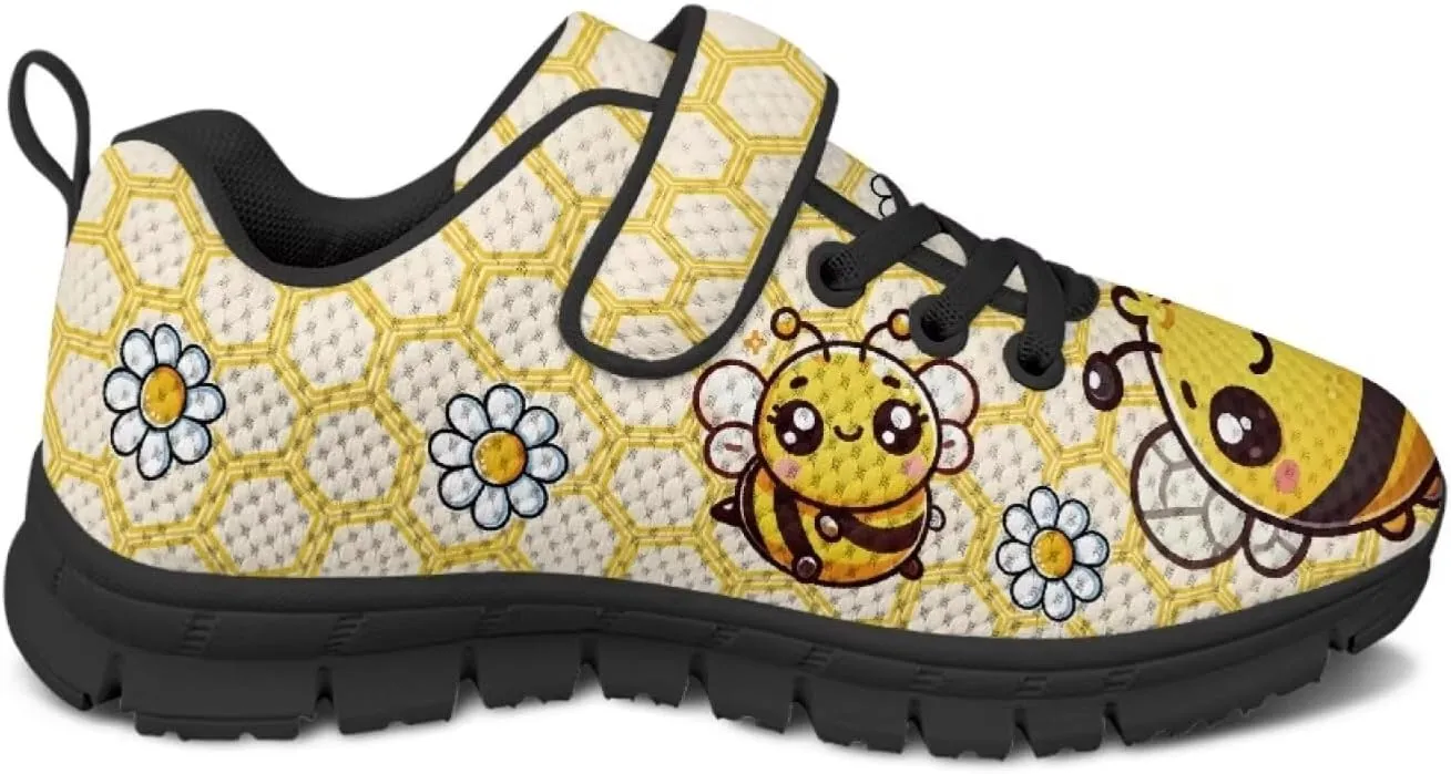 Girls Cute Sneakers Single Buckle Athletic Shoes Breathable Mesh Sneaker for Running Tennis Walking US 11-2.5