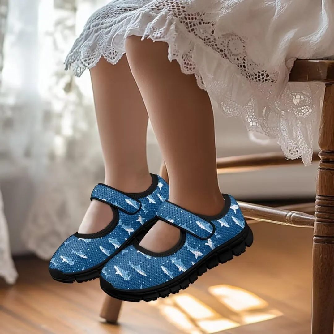 Girls Mesh Sneaker Toddler Mary Jane Shoes Lightweight Casual Shoes for Running Vacation