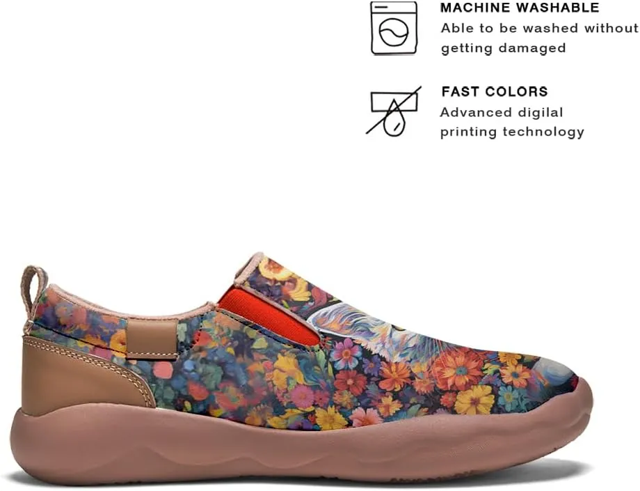 Girls Slip-on Loafers Kid's Casual Shoes Lightweight Comfort Fashion Sneakers Animal Style