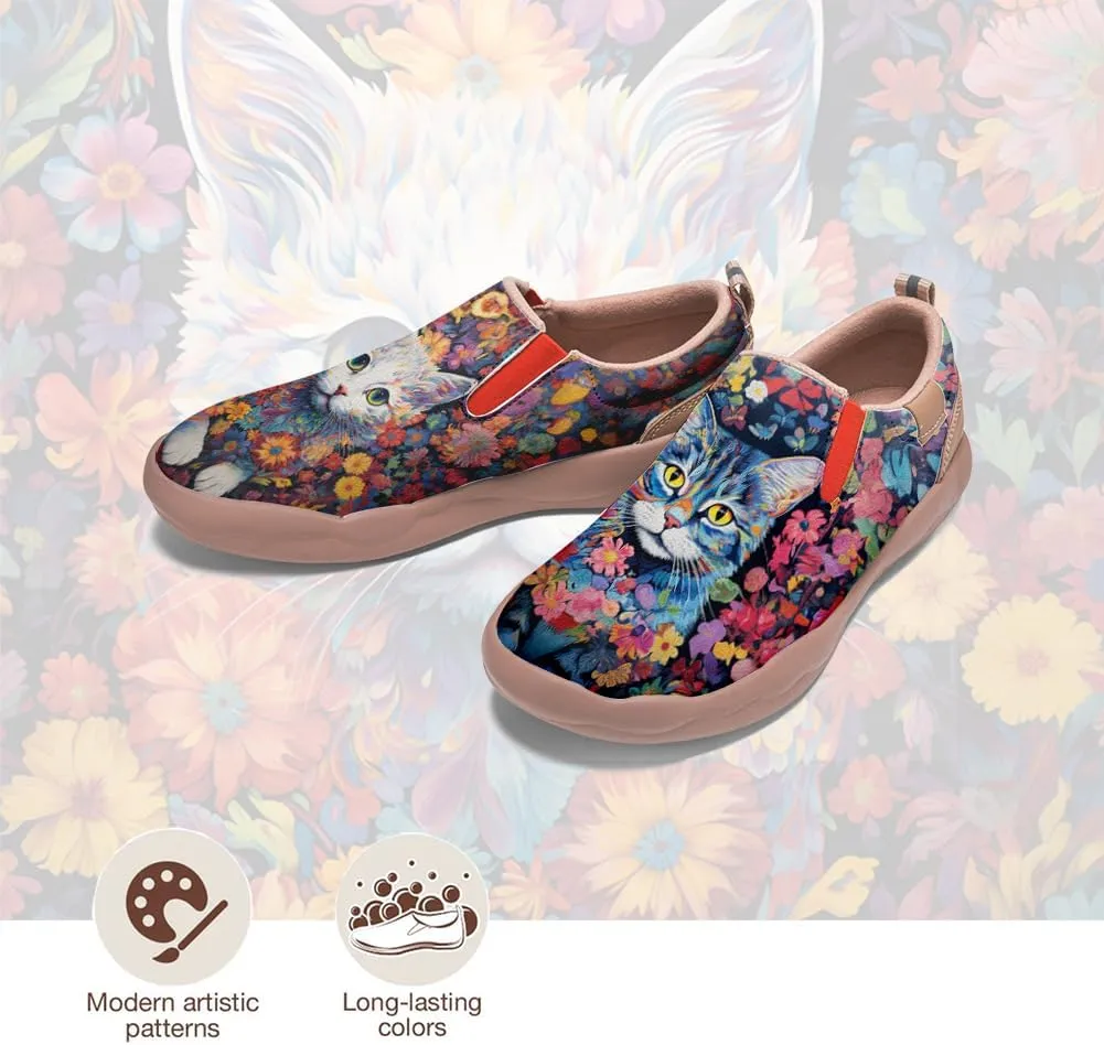 Girls Slip-on Loafers Kid's Casual Shoes Lightweight Comfort Fashion Sneakers Animal Style
