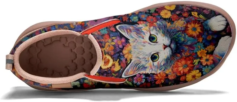 Girls Slip-on Loafers Kid's Casual Shoes Lightweight Comfort Fashion Sneakers Animal Style