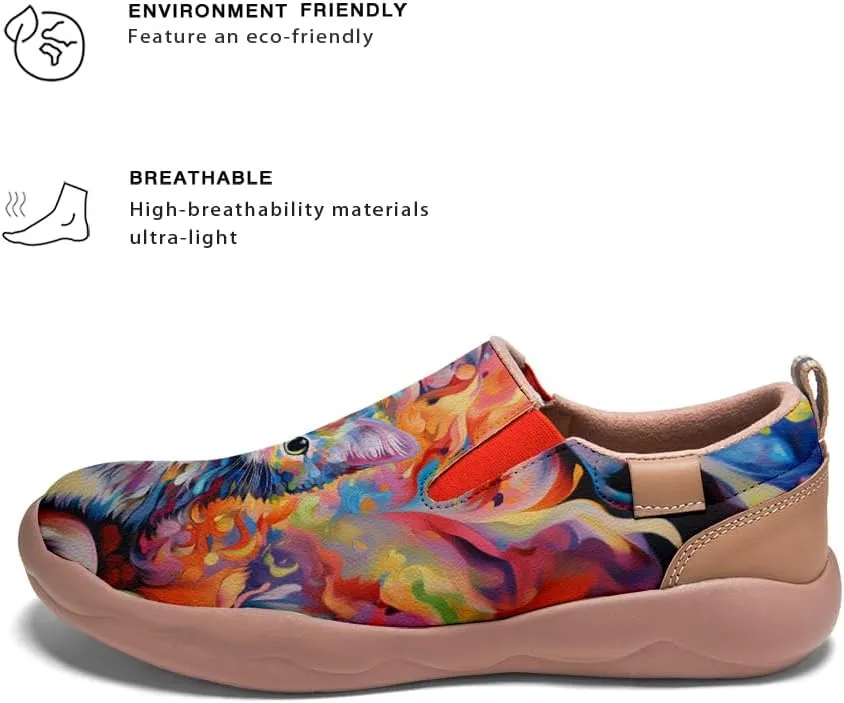 Girls Slip-on Loafers Kid's Casual Shoes Lightweight Comfort Fashion Sneakers Animal Style