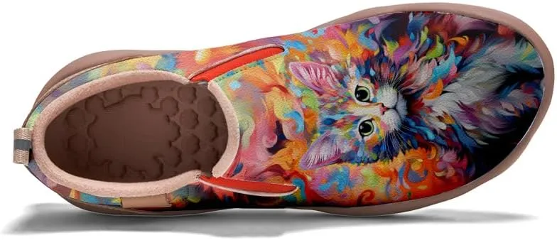 Girls Slip-on Loafers Kid's Casual Shoes Lightweight Comfort Fashion Sneakers Animal Style