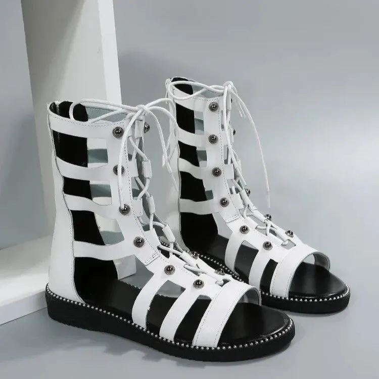 GLASS - Strappy Gladiator Sandals