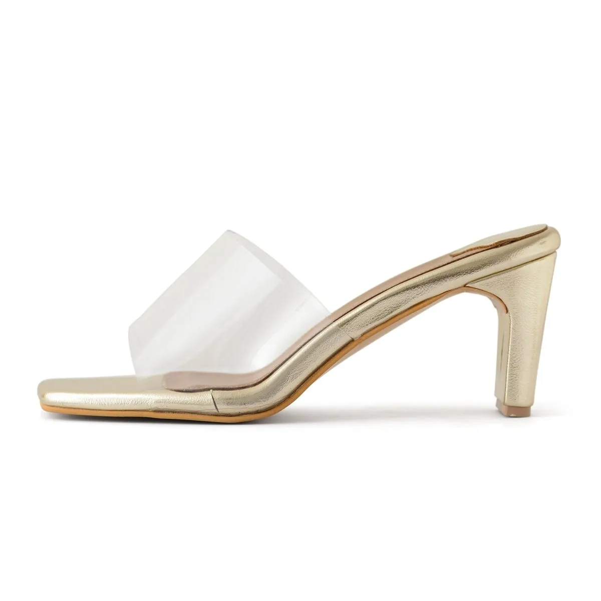 Gold Clear Heels