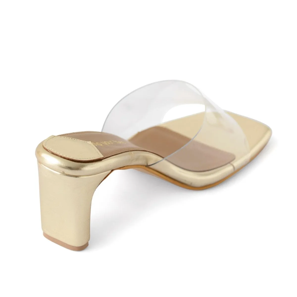 Gold Clear Heels