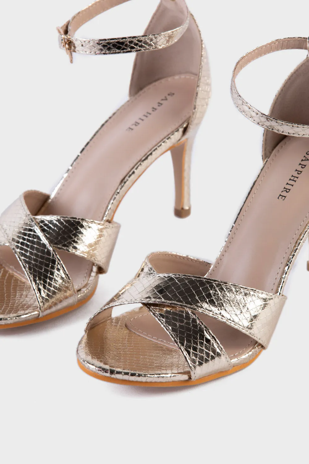 Gold Kitten Heels