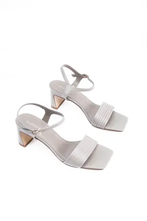 Grey Kitten Heels