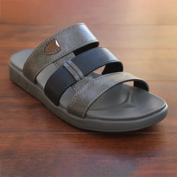 Grey Summer Slippers for men