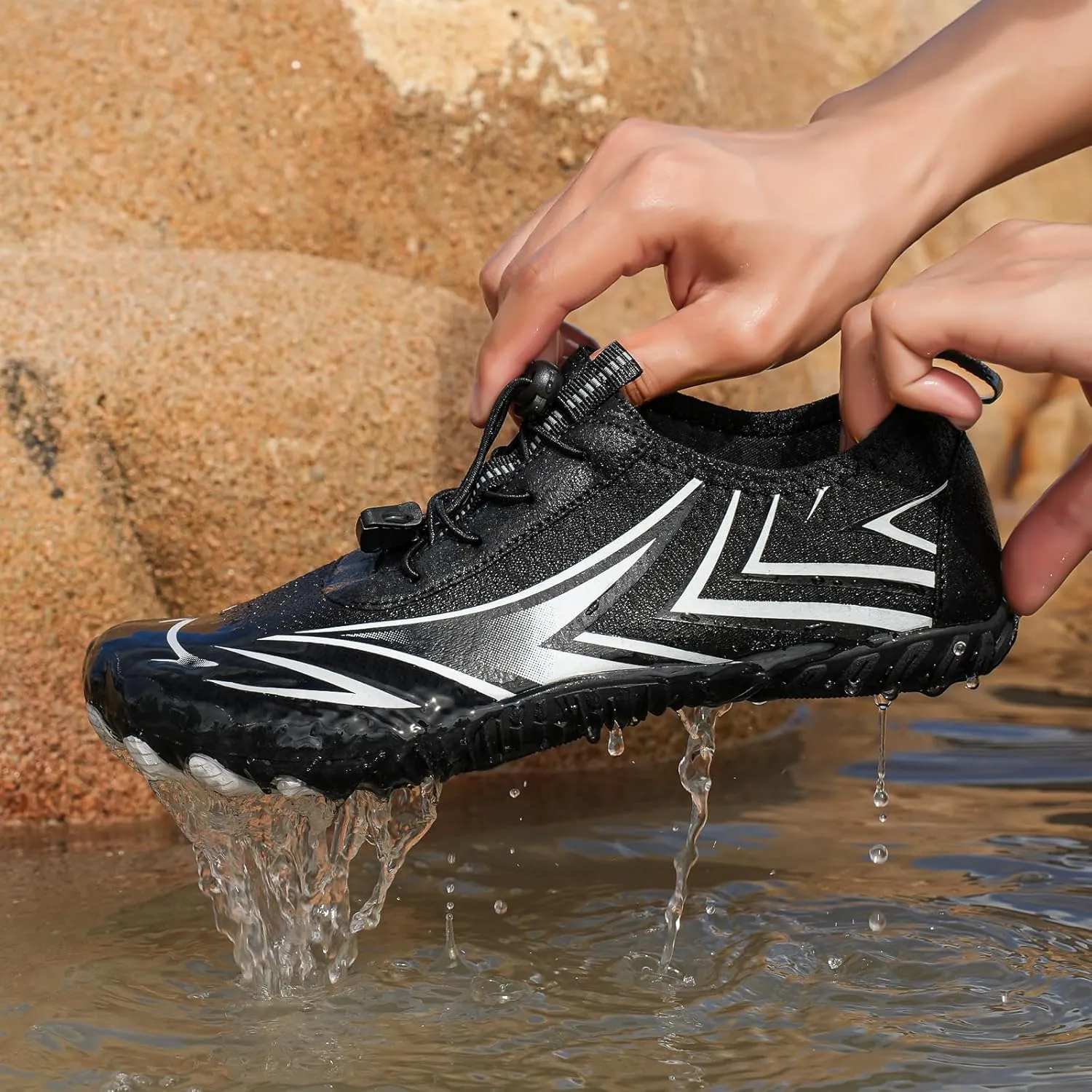Grounded Footwear Barefoot Shoes Women&Men Neuropathy Hiking Non-Slip Outdoor Diabetic Shoe Waterproof Quick-Dry Hike Healthy Breathable Running Wide Toe Water Shoe Unisex Beach Sneakers