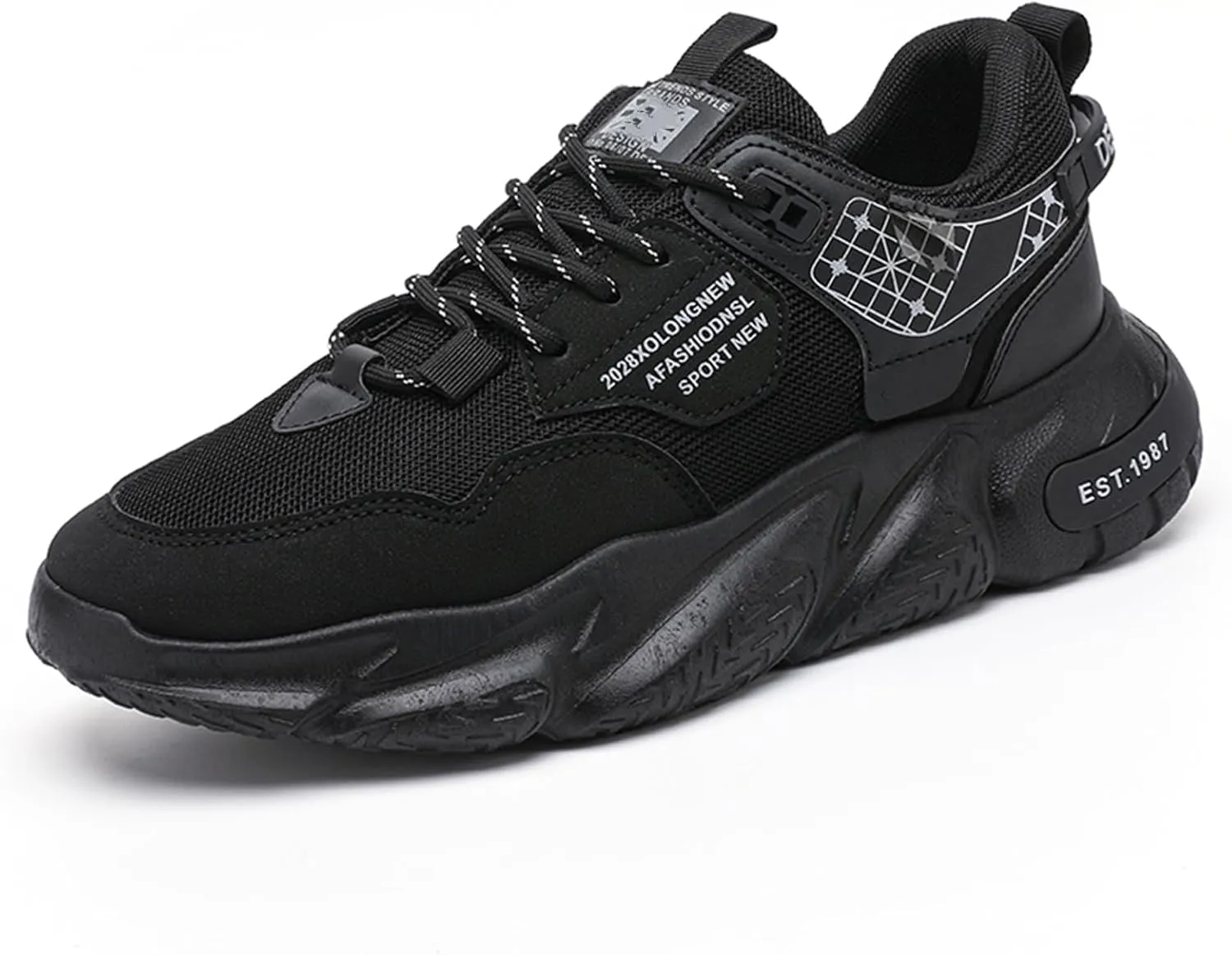 GSIGUL Men's Running Tennis Shoes Workout Cross Training Sneakers Athletic Walking Casual Shoes