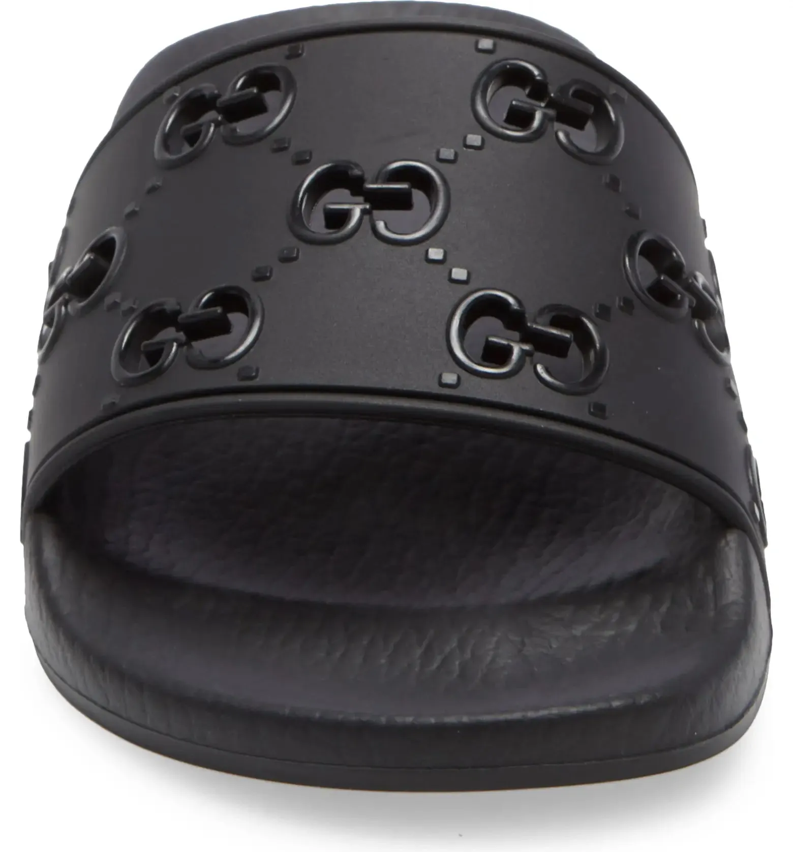 GUCCI GG RUBBER SLIDE SANDALS