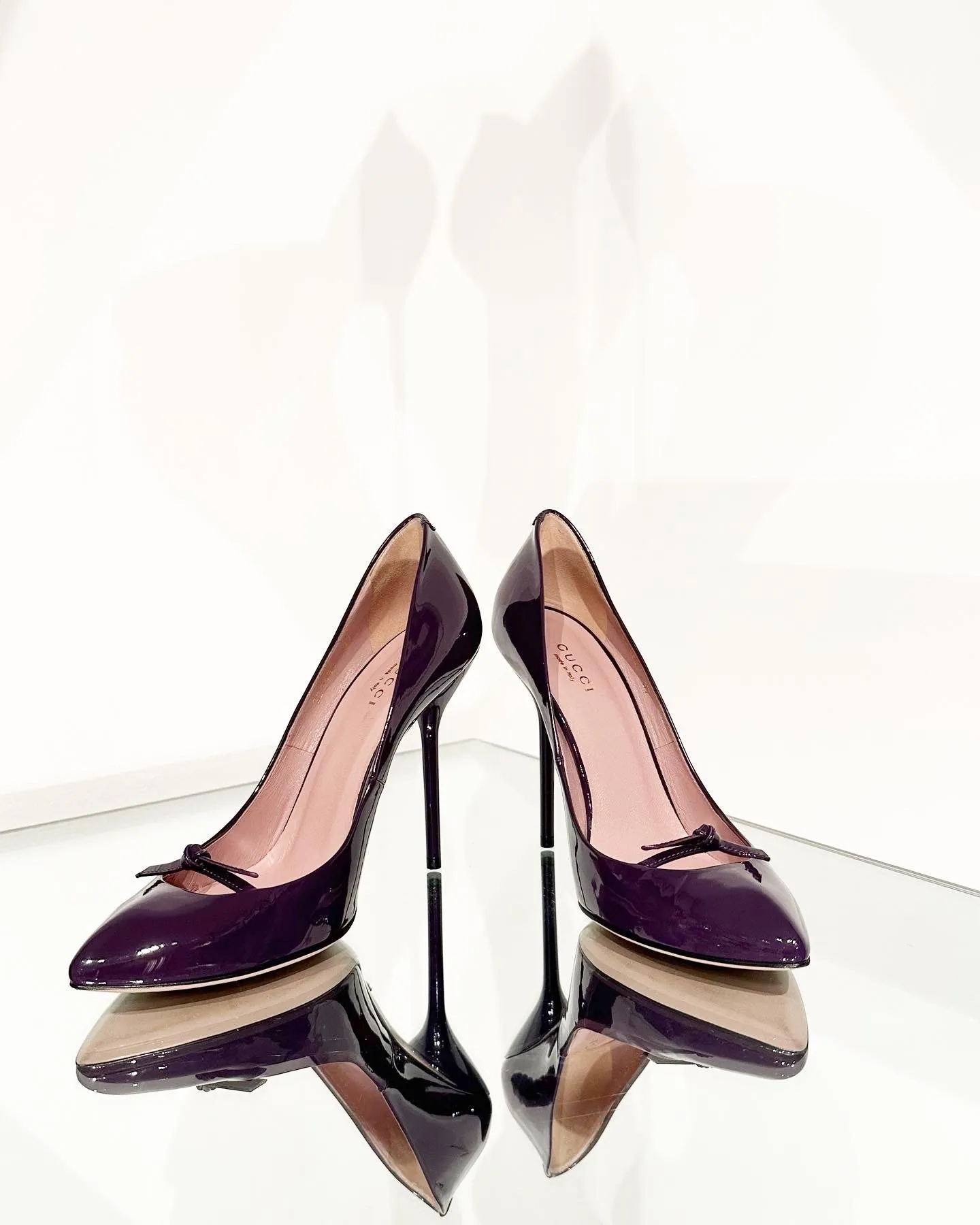 GUCCI Patent Leather High Heel Pumps
