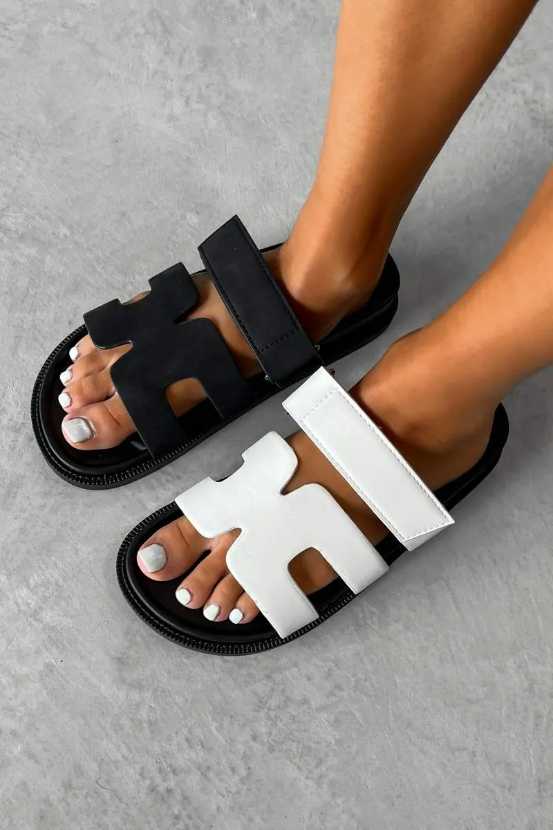 HARPER Gladiator Strap Sandal - Black