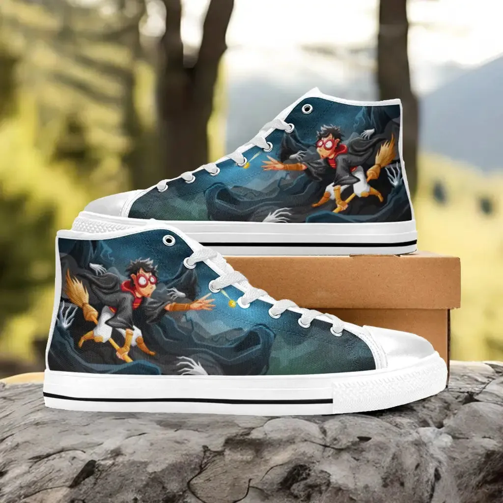 Harry Potter Seeker Dementor Shoes High Top Sneakers for Kids and Adults