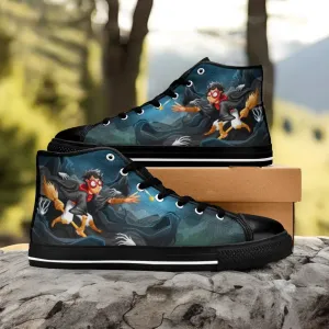 Harry Potter Seeker Dementor Shoes High Top Sneakers for Kids and Adults