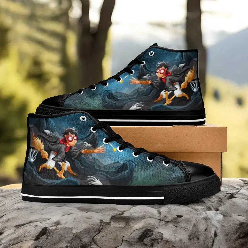 Harry Potter Seeker Dementor Shoes High Top Sneakers for Kids and Adults