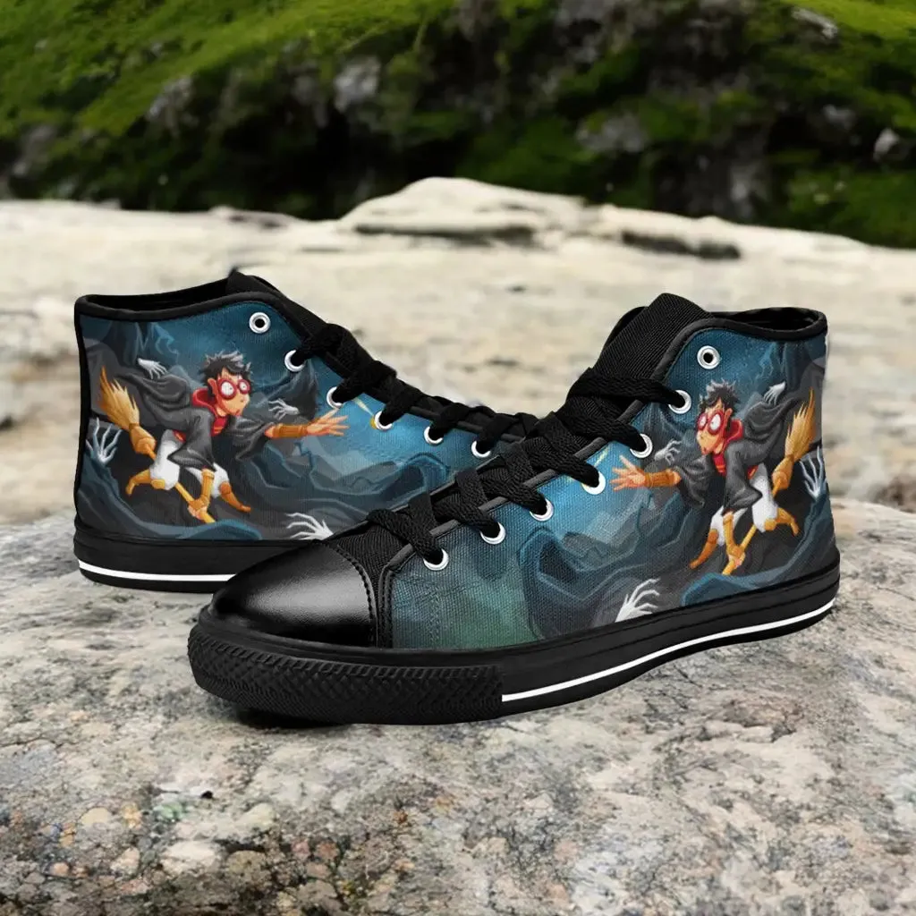 Harry Potter Seeker Dementor Shoes High Top Sneakers for Kids and Adults