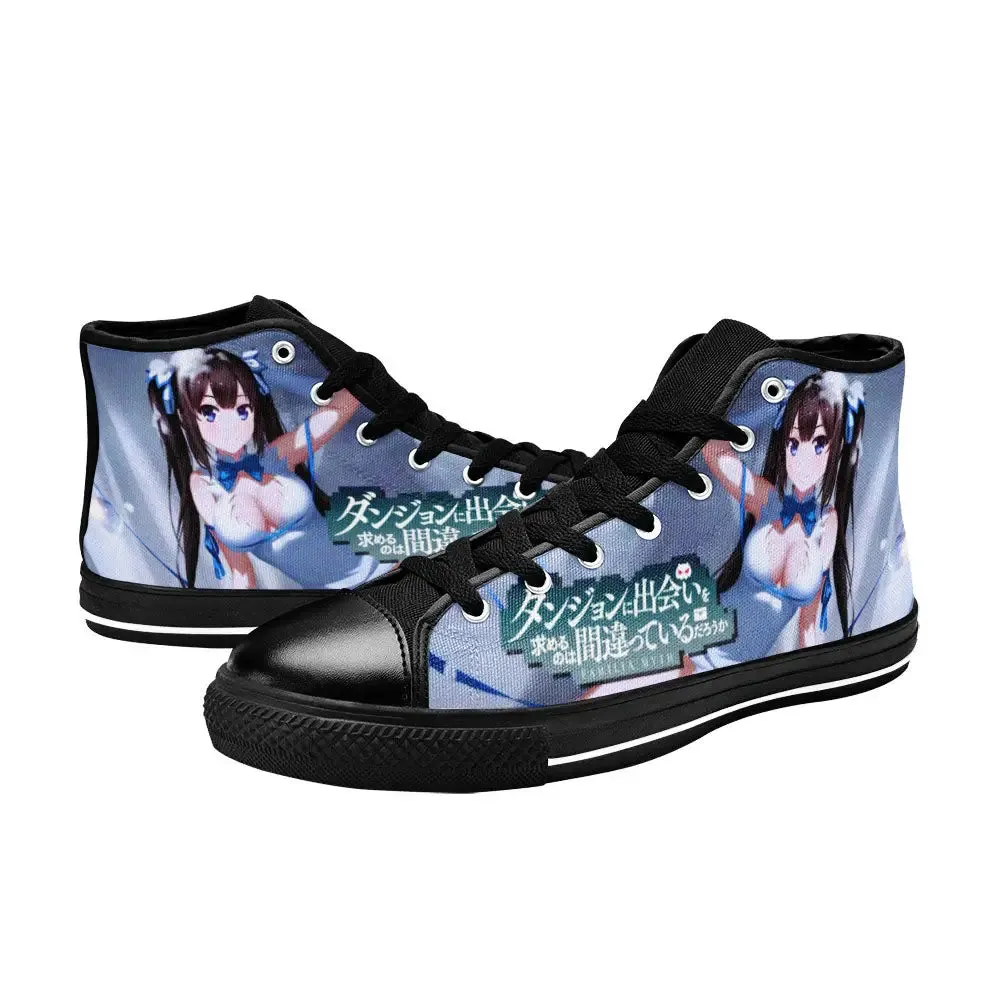 Hestia DanMachi Shoes High Top Sneakers for Kids and Adults