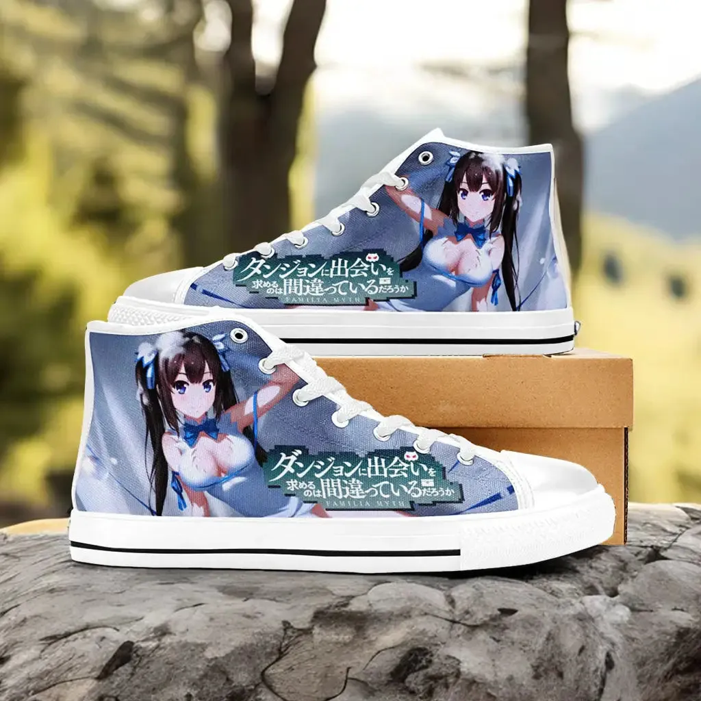 Hestia DanMachi Shoes High Top Sneakers for Kids and Adults