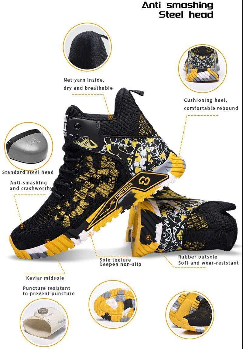 High Flyer Pro High Top Steel Toe Shoes
