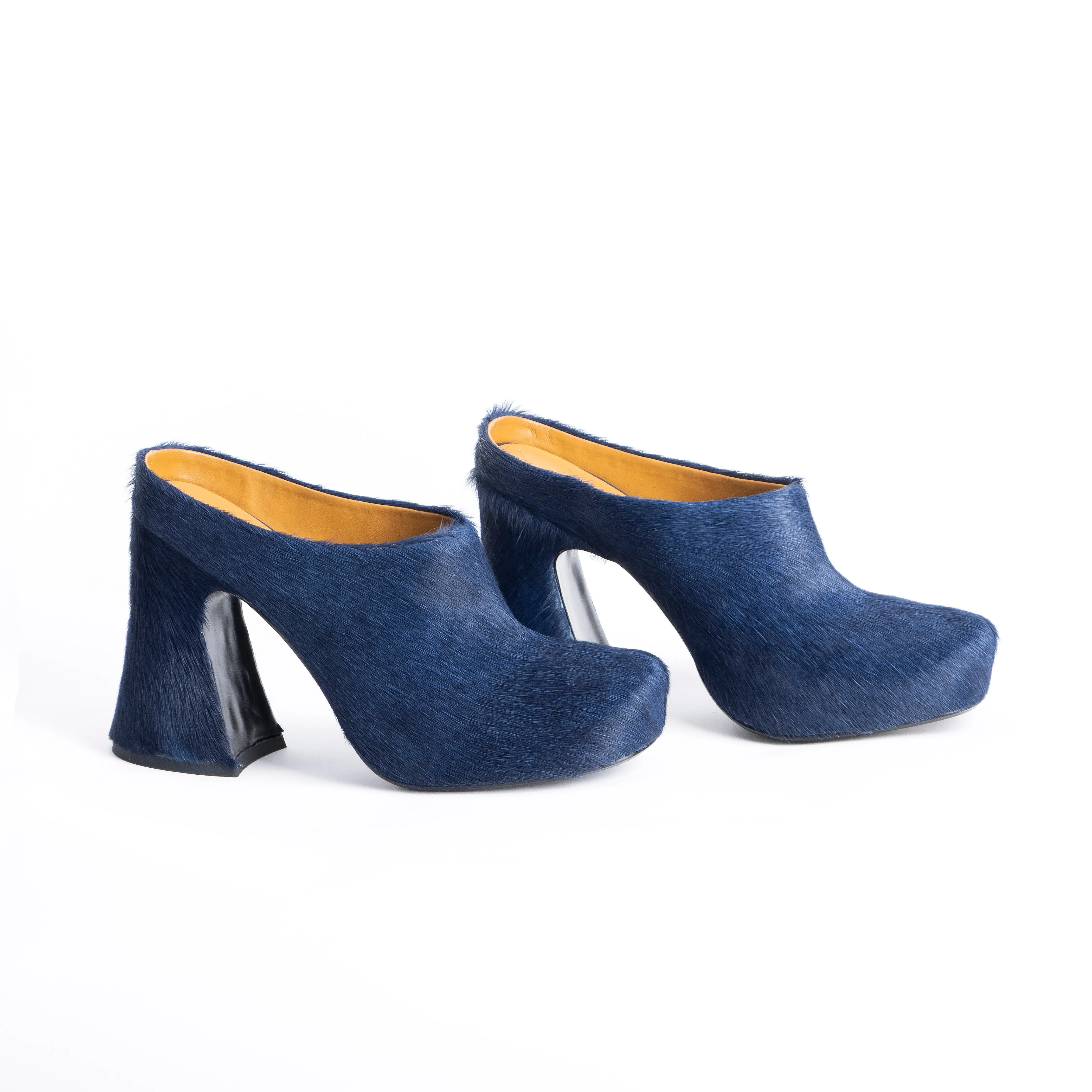 High Quality Leather Women's High Heels Horsehair Slippers Summer New Luxury Brand Designer Casual Comfortable Fashion Sandals